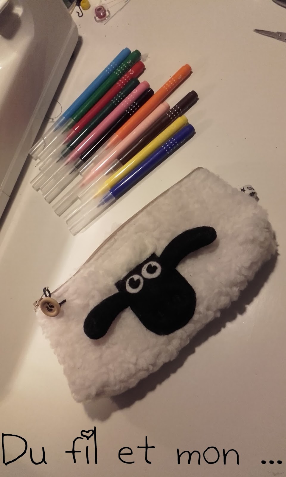 Du fil et mon... Trousse Shaun Le Mouton