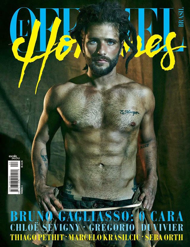 Bruno Gagliasso é capa e recheio da edição de dezembro da L’Officiel Hommes Foto: Gustavo Zylbersztajn