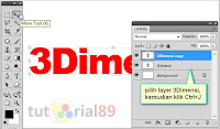 Cara mudah membuat tulisan 3D di Photoshop
