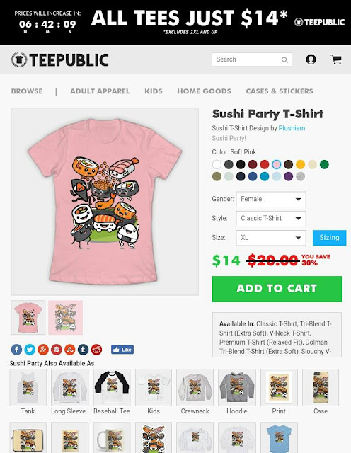 https://www.teepublic.com/t-shirt/1458786-sushi-party