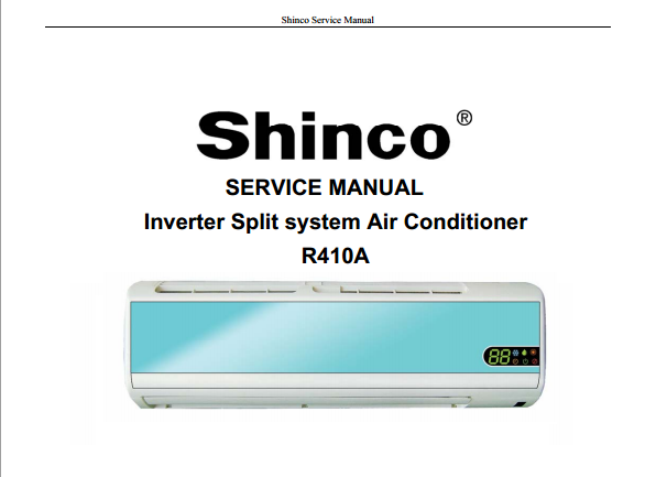 Medio Realmente Custodio Shinco - Service Manual Inverter Split Air Conditioner R410A