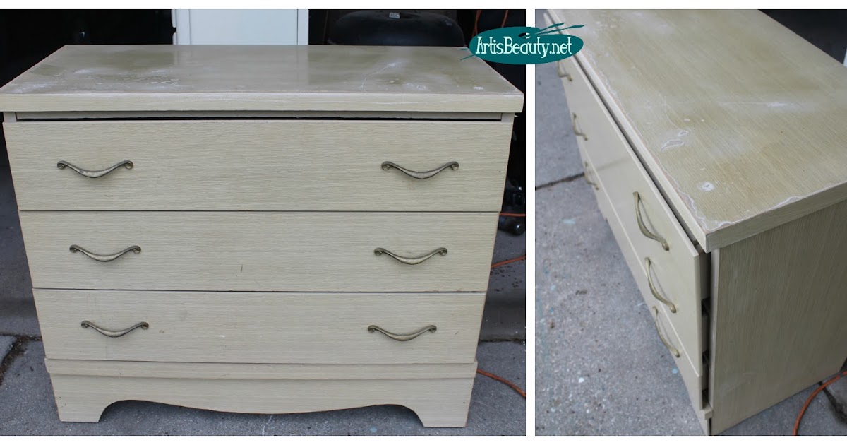 Art Is Beauty Before And After Thrifted Dresser Makeover