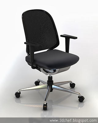 free 3d model office chair