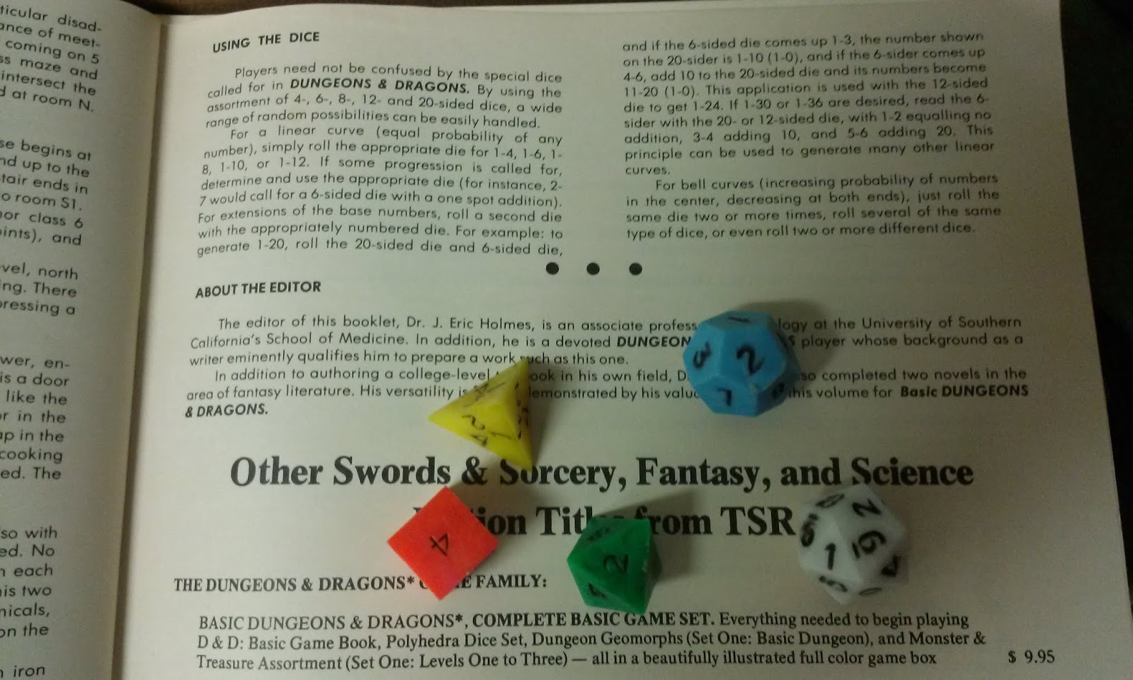 Holmes Basic G+ Community Archive (Beta) Using the dice....