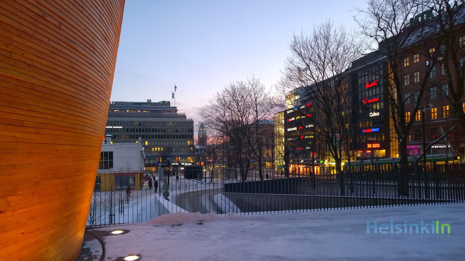 winter sky in Helsinki