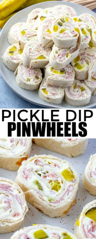 PICKLE DIP PINWHEELS - Erista Healthy Recipes