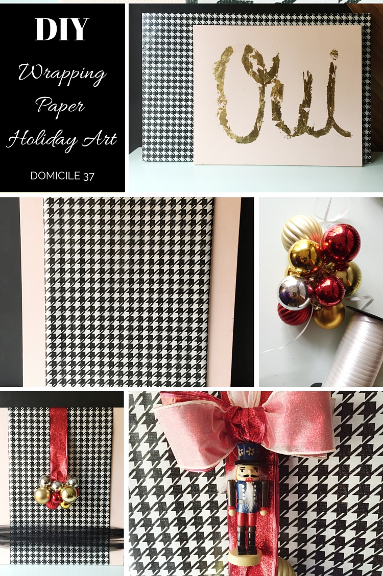 DIY Wrapping Paper Art 