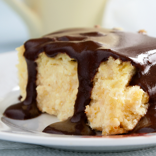 Miss Celie's Musings Hot Milk Cake With Chocolate Glaze