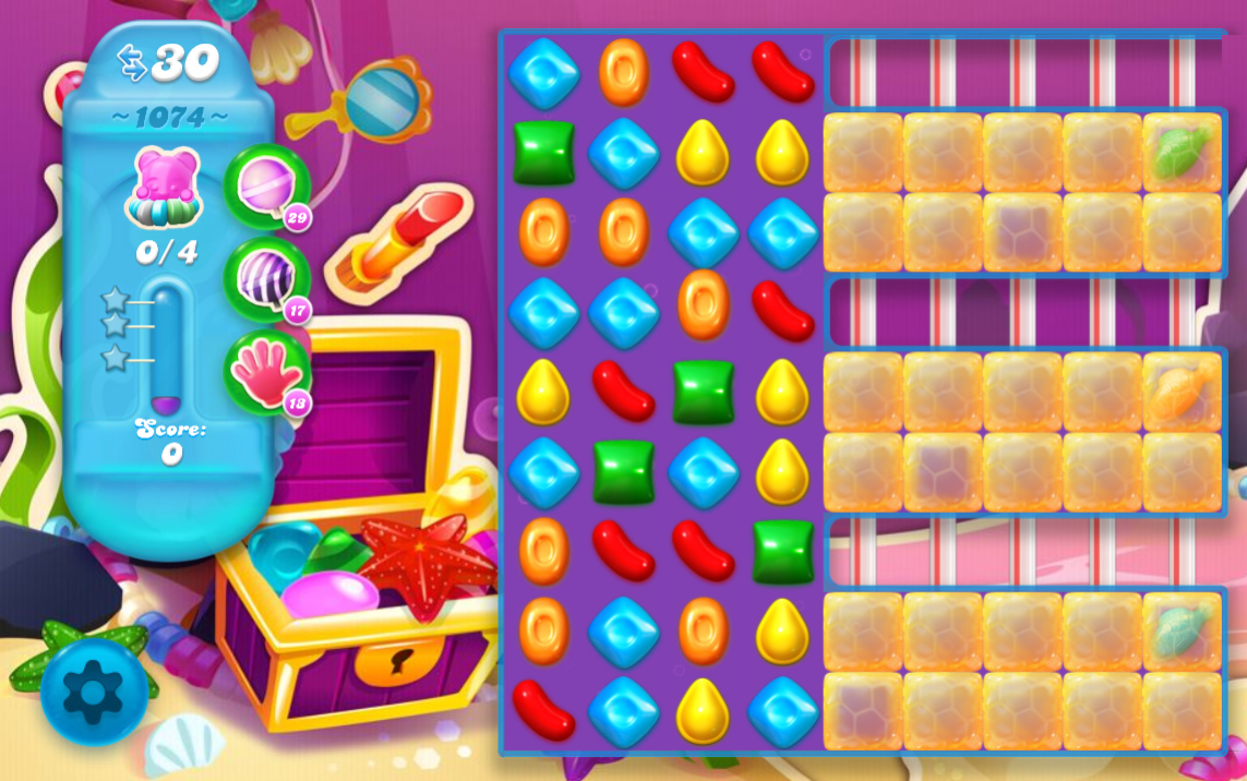 Candy Crush Soda Saga level 1074 Candy Crush Soda Saga level 1074