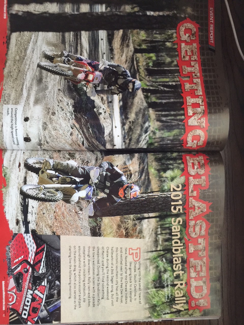 NISMO Stuff: SandBlast Rally Makes Cover of ADV Moto Magazine