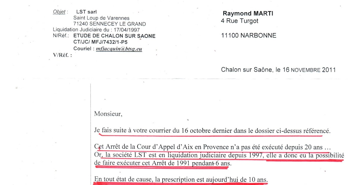 L Affaire Du 7 Rue De M Affaire Marti Raymond: NOUVELLE *FARCE* A LA PRESCRIPTION ,DE *L'AVOCAT