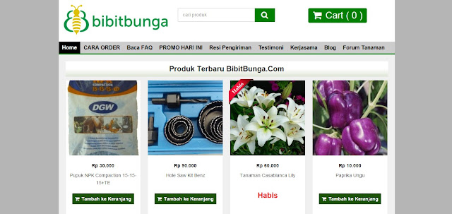 Bibitbunga.com, Pusat Penyedia Benih Tanaman Dan Perkakas Berkebun Terpercaya