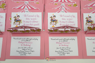 birthday party carousel invites