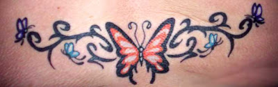 Butterfly Tattoo design for lower back