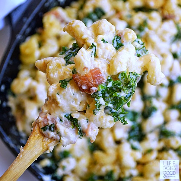 Mac and Cheese with Kale and Bacon