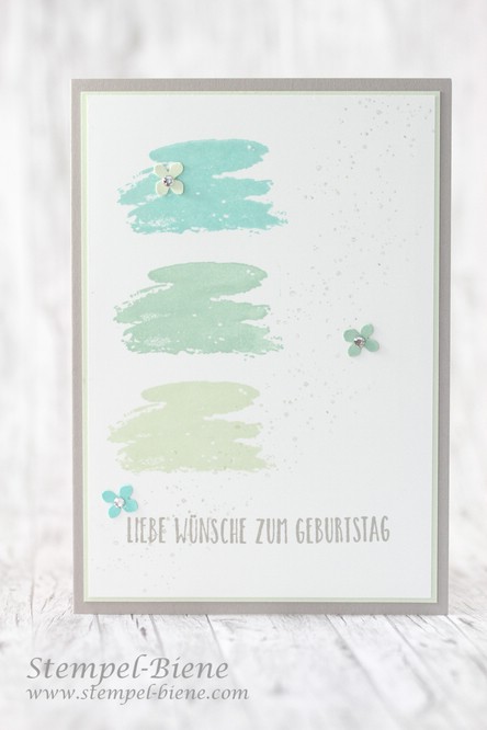 Geburtstagskarte Liebe Grusse Meine Bastelbude