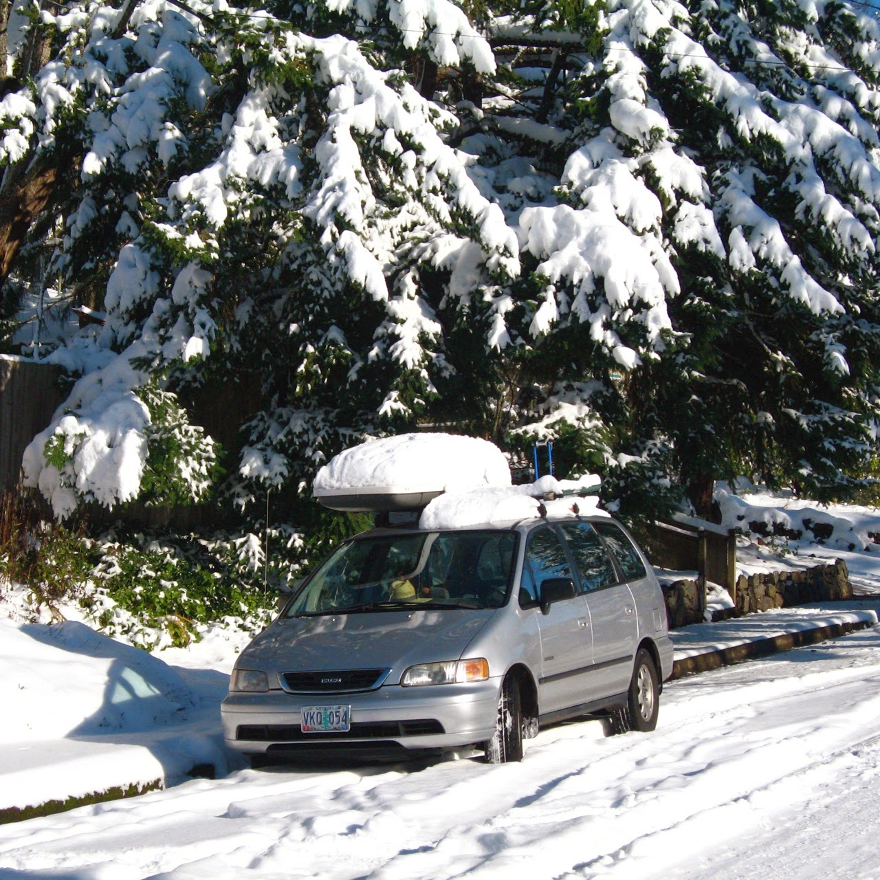 1st gen Honda Odyssey, Eugene OR, December 10 2013 storm, Oregon