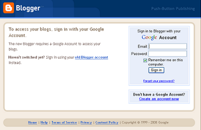 Create blog on google sites image