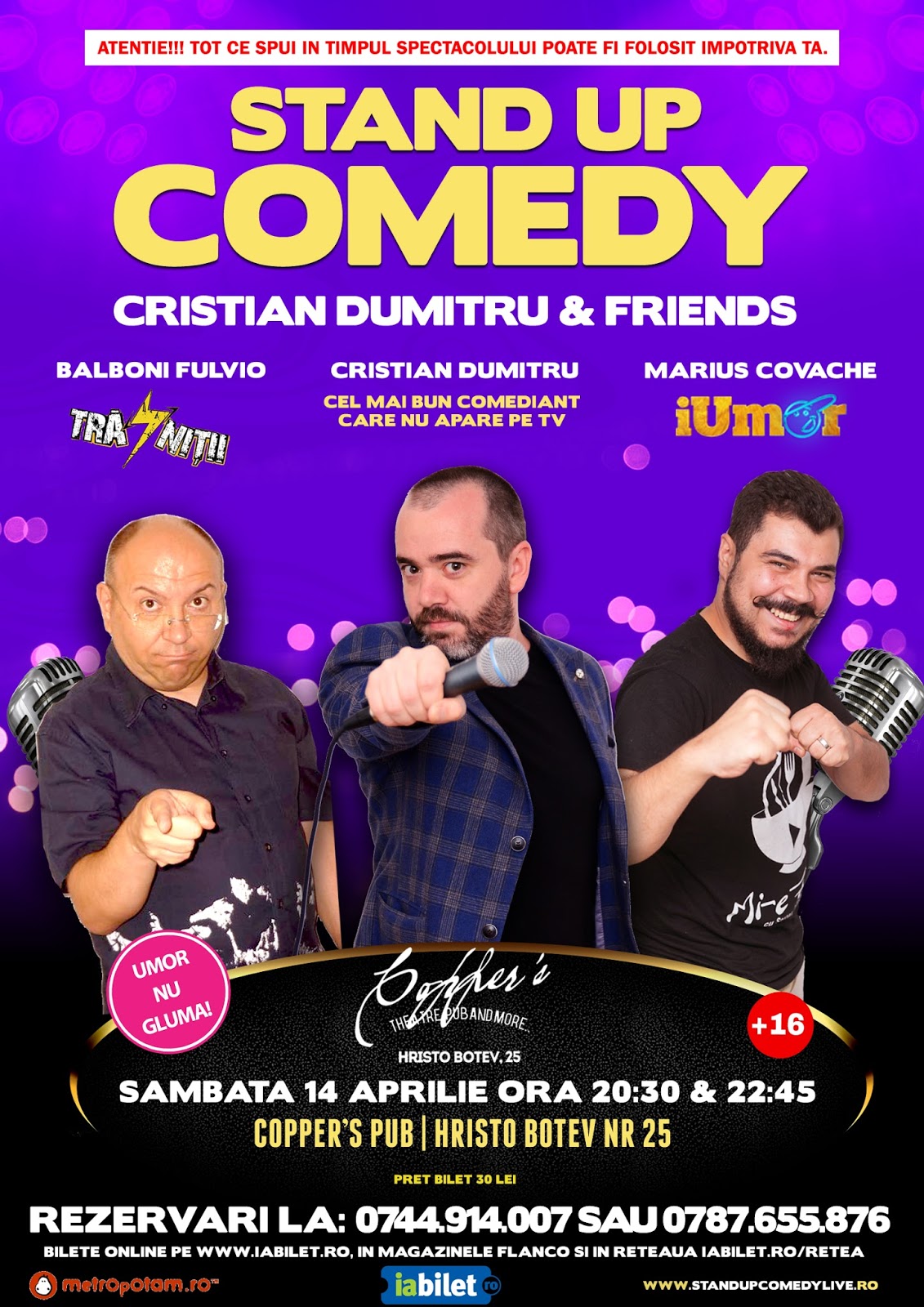 Stand-Up Comedy Bucuresti Sambata 14 Aprilie Stand-Up Comedy Bucuresti Sambata 14 Aprilie