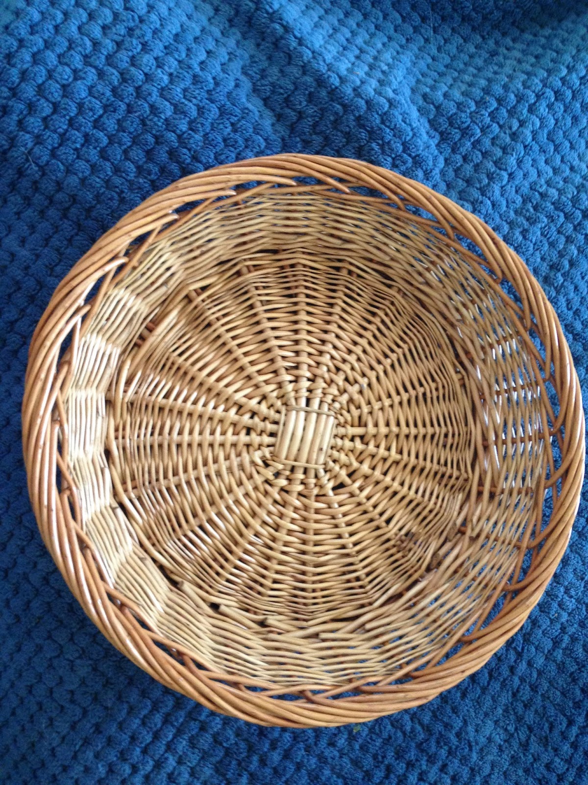 How to make a Wreath from a Rattan Basket My Collected Home