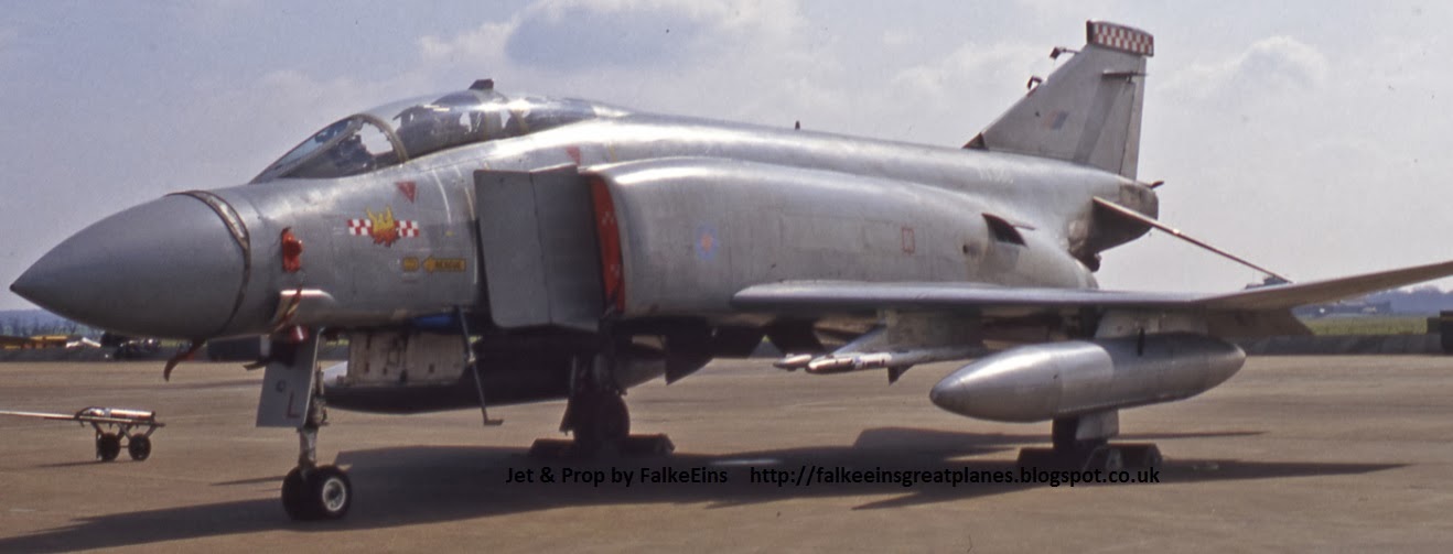 Duplicate colour slide Phantom FGR.2 XV421/B of 229 OCU RAF 
