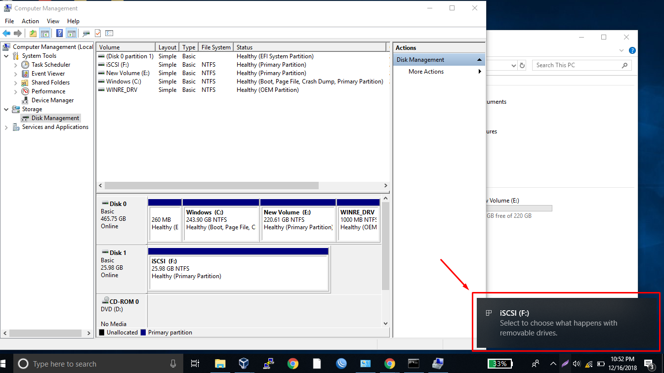 Backup partition marker. Backup partition marker