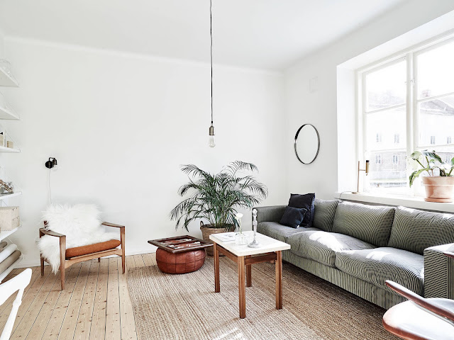 lampa żarówka, salon w stylu skandynawskim wnętrze minimalistyczne, styl skandynawski