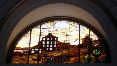 No Fixed Address: Stained glass windows in old SLC train station