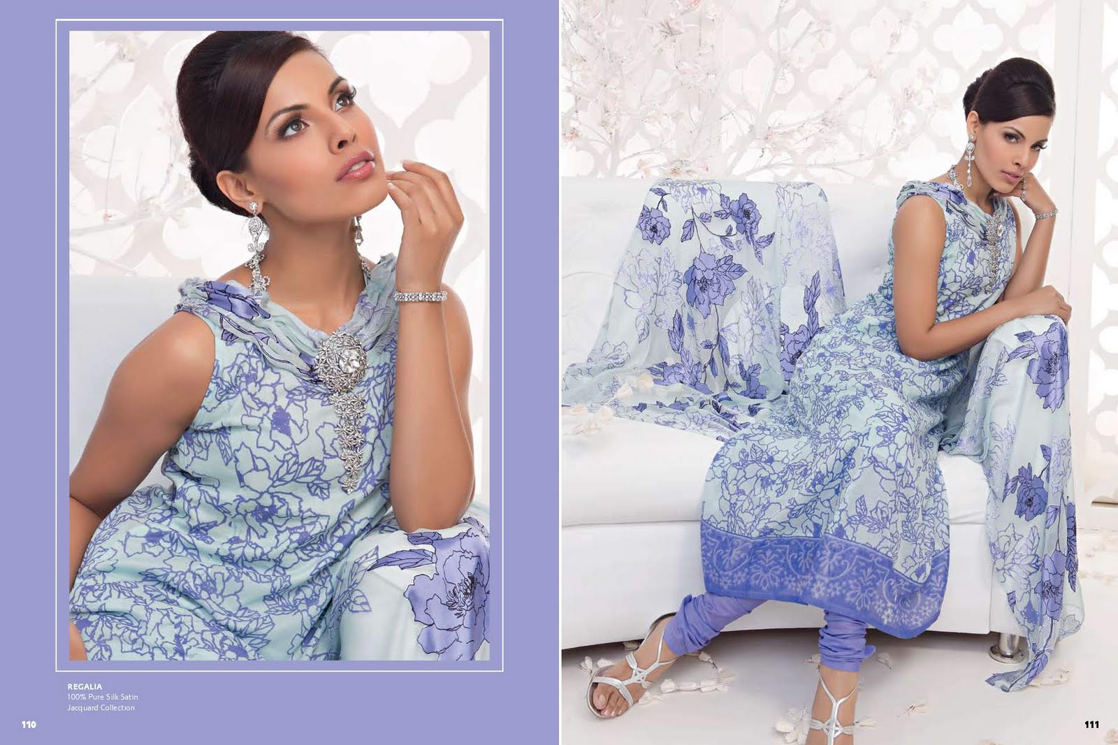 blue churidar neck designs