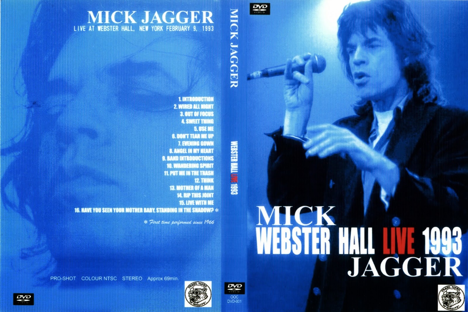 T.U.B.E. Mick Jagger 19930209 New York City, NY (DVDfull proshot)