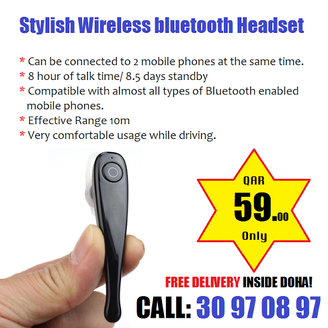 Stylish Wireless Bluetooth Headset With Mic