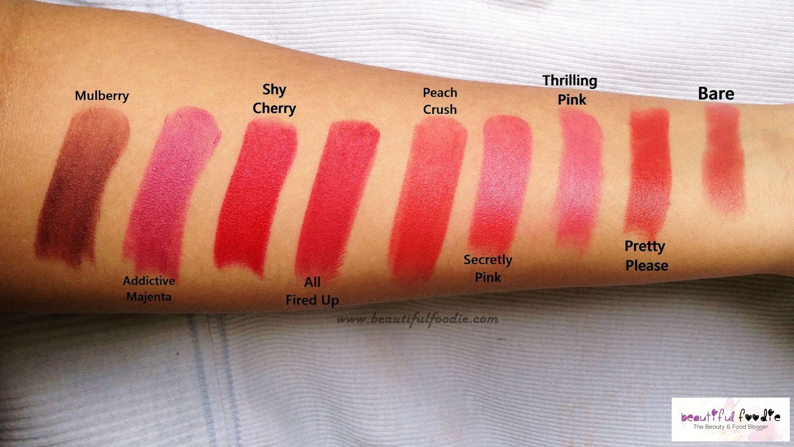 colorbar lipstick shades
