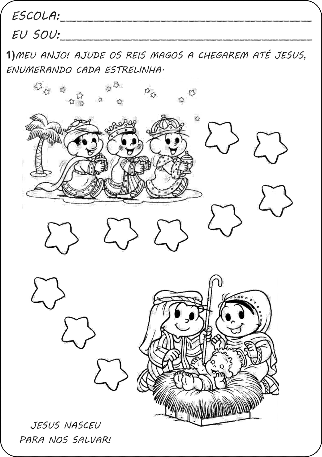 APOSTILA DE DESENHOS NATALINOS PARA COLORIR - Cantinho Ensinar