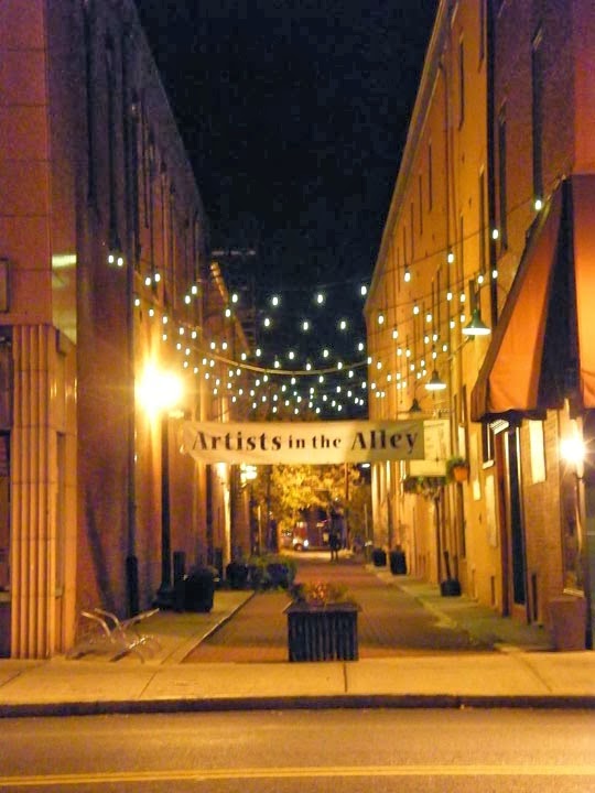 The Easton Eccentric Second Downtown Easton Alley Gets Cafe Lighting