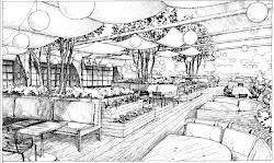 dining drawing architectural area restaurant plans ford community chef fry space buckhead atlanta proposed