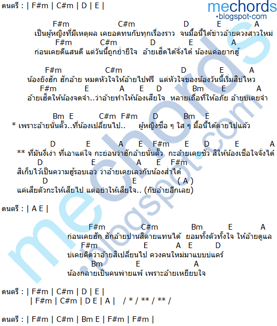 คอร์ดเพลง ความรู้รอบเอว ออยเลอร์