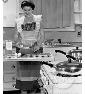 A woman in a kitchen