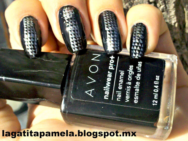 black studded nails