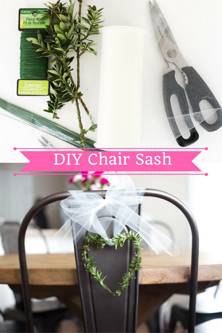 do it yourself divas DIY Valentines Day Chair Sash / Decoration