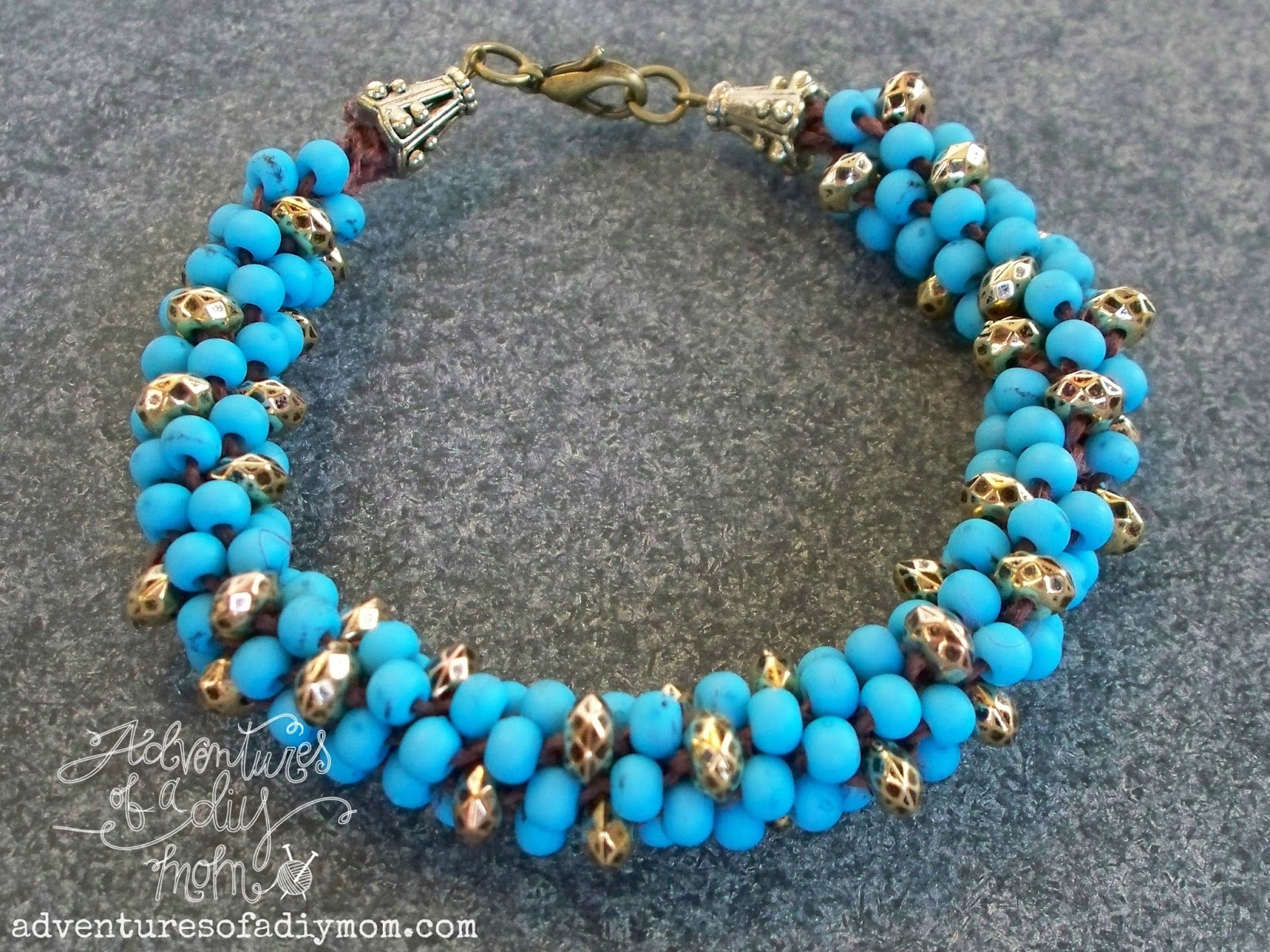 Kumihimo Beaded Bracelets Tutorial Adventures of a DIY Mom
