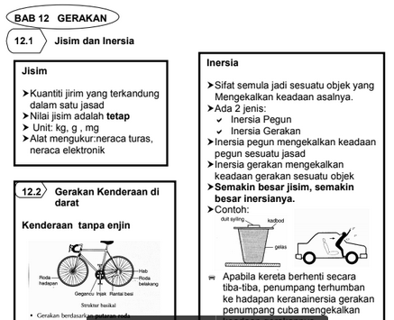 Download Nota Lengkap Sains Tingkatan 5 (SPM) Untuk 