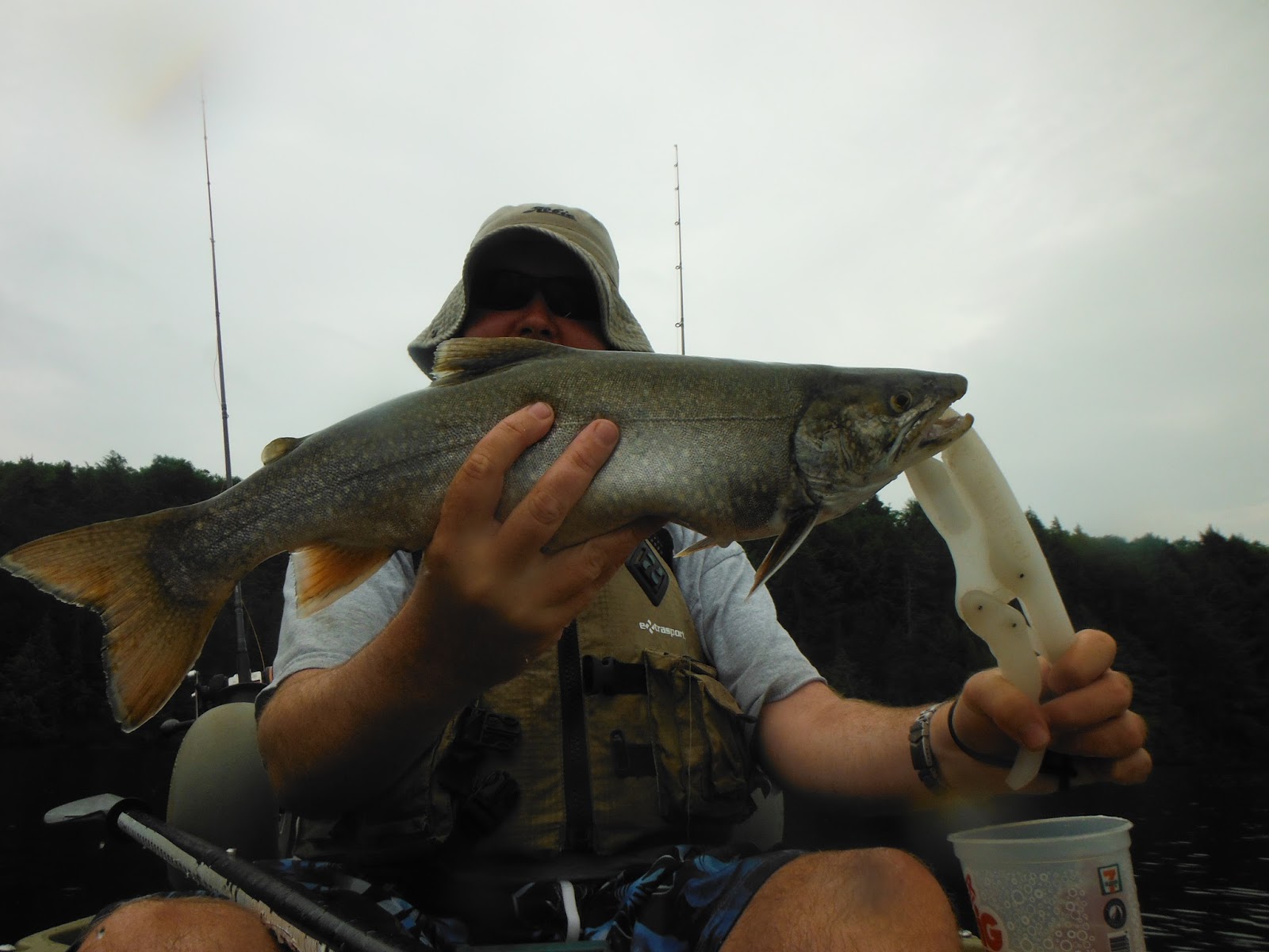 Long Island Kayak Angler Adirondack Trout Fishing