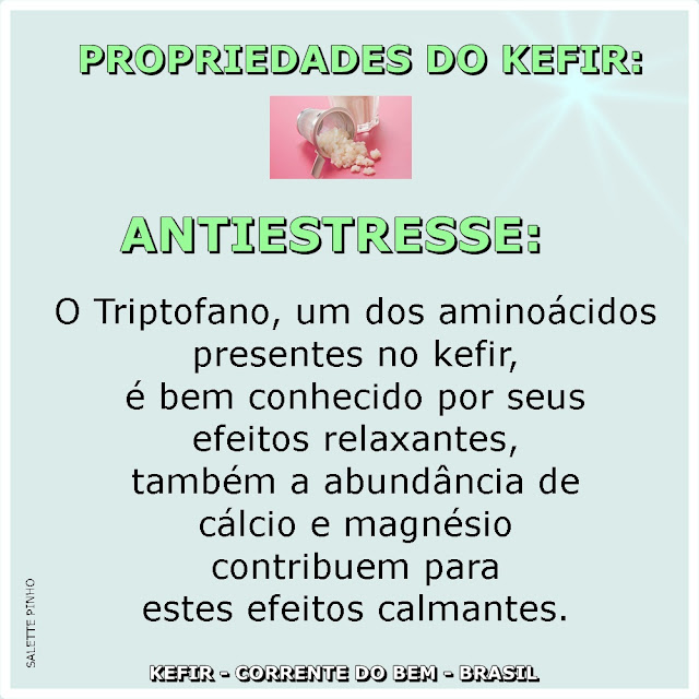 PROPRIEDADES DO KEFIR: ANTIESTRESSE