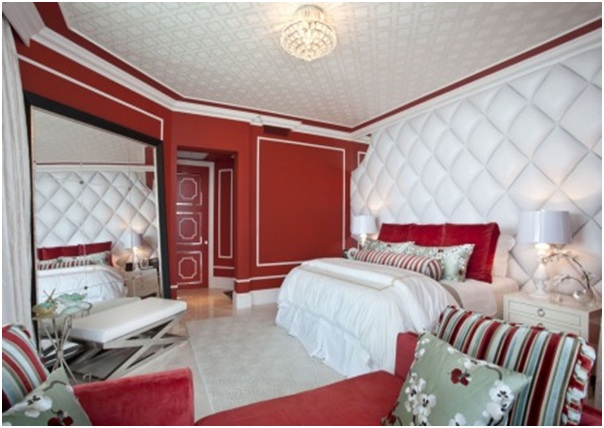 Dekorasi Kamar Tidur Rumah Minimalis Warna Merah Desain Menarik Dan Menakjubkan