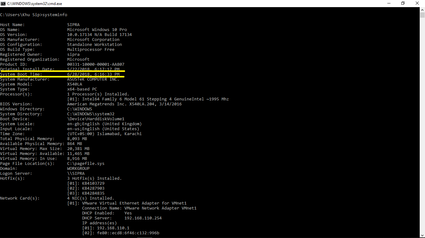 How to see UpTime of on Microsoft & Linux MS&Linux
