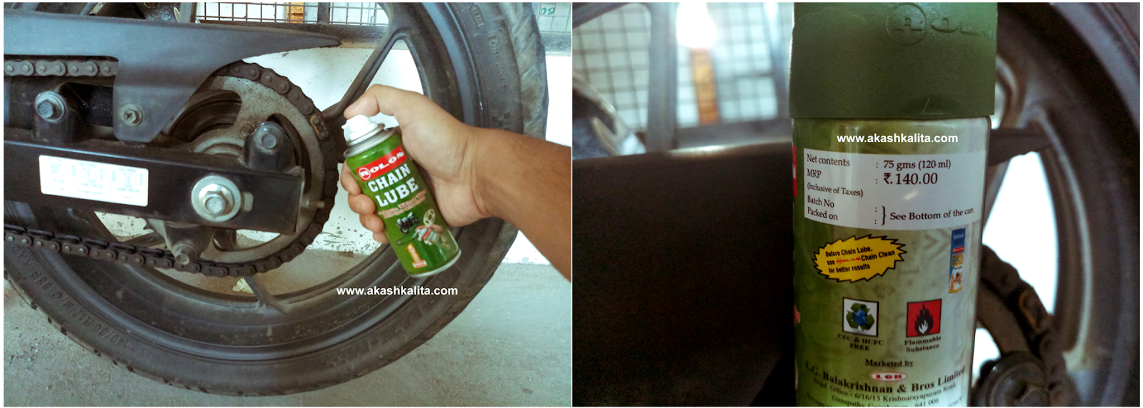 Rolon Motorcycle Chain Lube How good is it? Akash Kalita