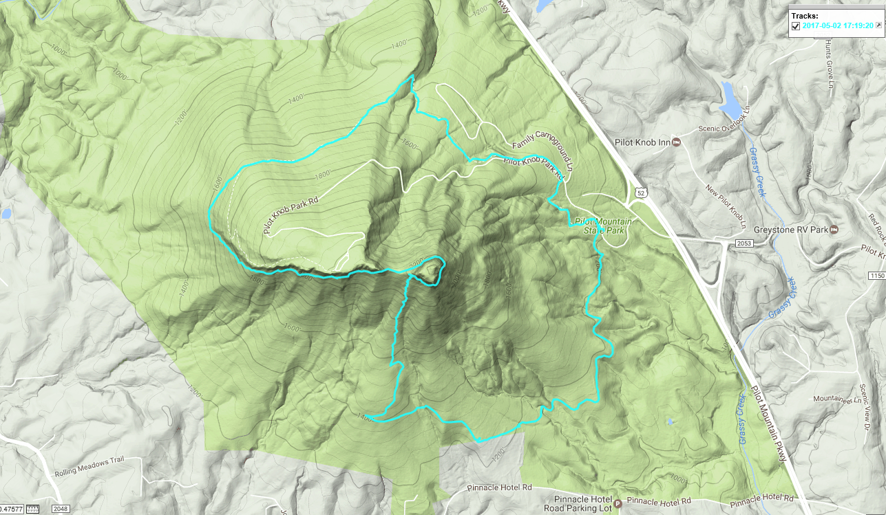 Heart and Sole Circuit Hike around Pilot Mountain, NC