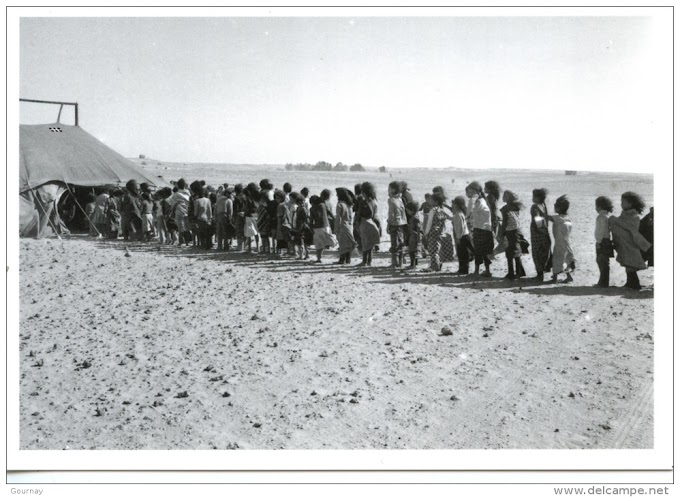 El colectivo de chiquillos saharauis del año 1975.