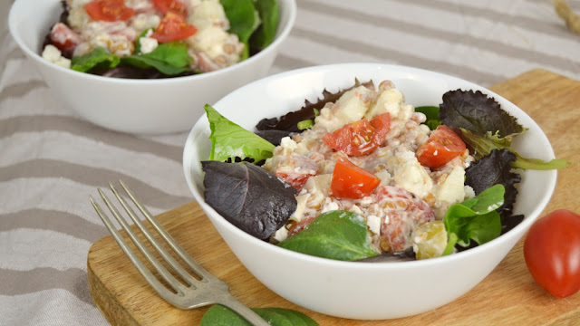 Ensalada de lentejas con aliño de yogur ¡Sana y deliciosa!