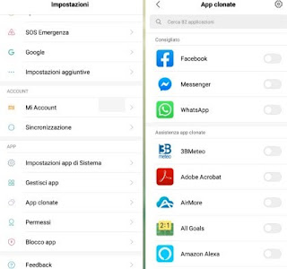 App clonate Xiaomi Clonare app